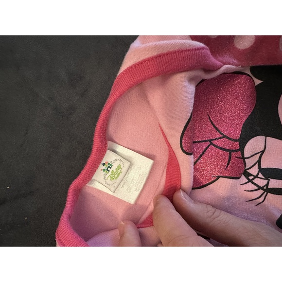 5/$10 Disney Baby Girls 0-3 months pink Minnie Mouse onesie/bodysuit - Picture 2 of 4